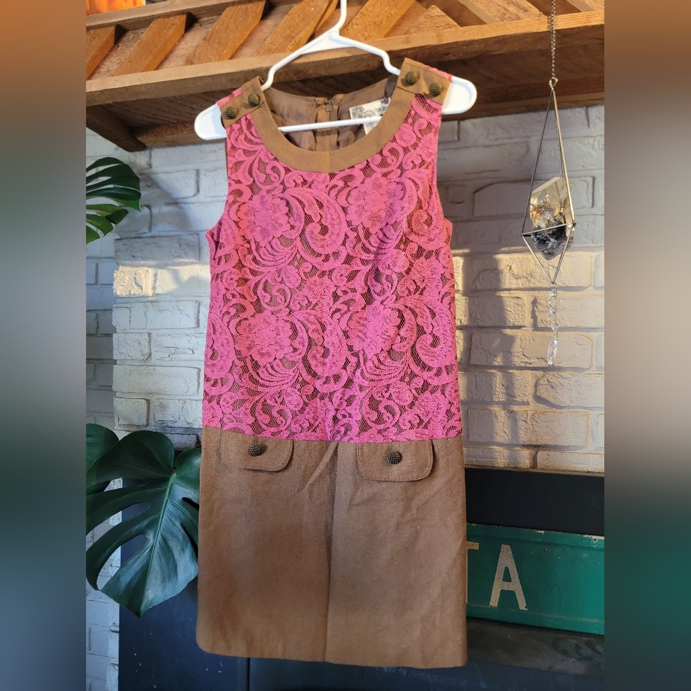 flying tomato dress Wool Pink Lace Small